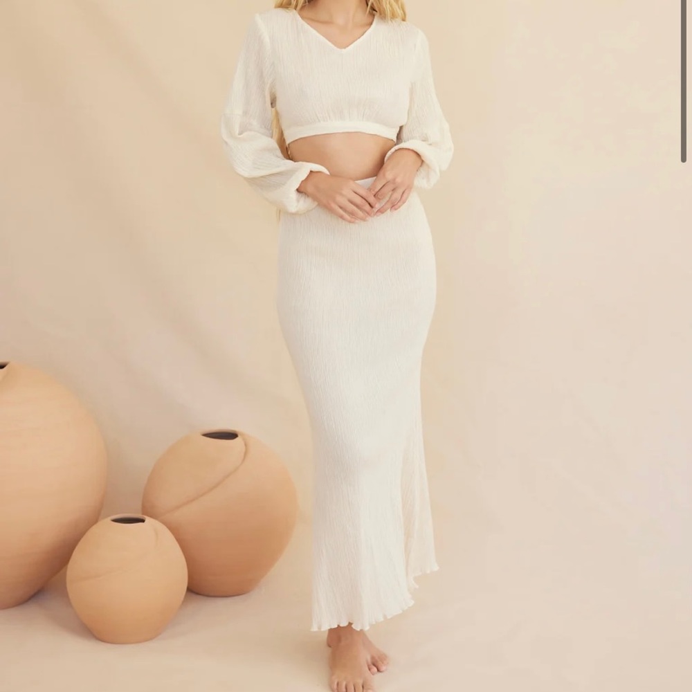 Abella Skirt Cream- Savannah Morrow The Label